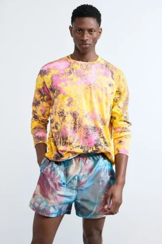 Embroidered Printed T-Shirt