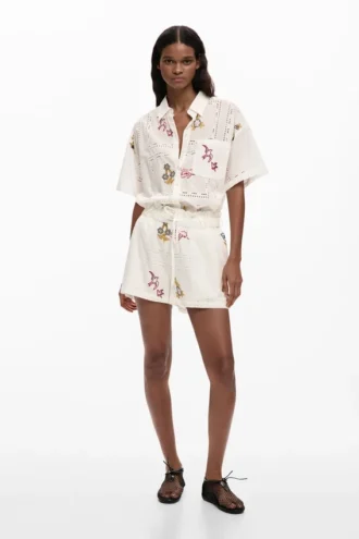 Embroidered Shorts
