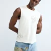 Embroidered Spaghetti Strap Top
