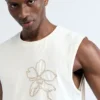 Embroidered Spaghetti Strap Top