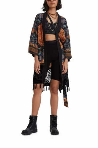 Ethnic Tassels Kimono