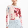 Fine Knit Collage Sweater