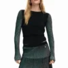 Fine Pleated Sweater