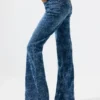 Flared Denim Trousers