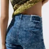 Flared Denim Trousers