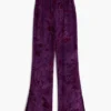 Flared Textured Fluid Pants