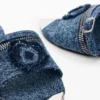 Flat Denim Sandal