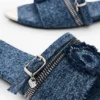 Flat Denim Sandal
