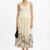 Floral Flared Midi Dress