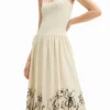 Floral Flared Midi Dress