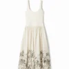 Floral Flared Midi Dress