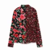 Floral Gathered Shirt