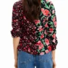 Floral Gathered Shirt