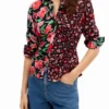Floral Gathered Shirt