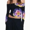 Floral Print T-Shirt M. Christian Lacroix