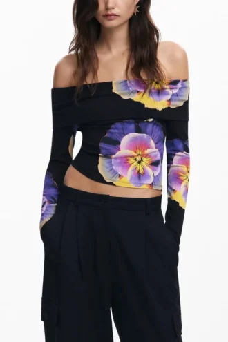 Floral Print T-Shirt M. Christian Lacroix