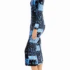 Floral Ribbed Midi Dress