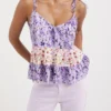 Floral Strap Top