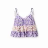 Floral Strap Top