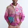 Floral Zipper Sweatshirt