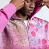 Floral Zipper Sweatshirt