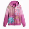 Floral Zipper Sweatshirt