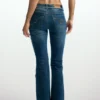 Frayed Flare Jeans