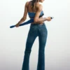 Frayed Flare Jeans