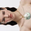 Gold-Plated Mother-Of-Pearl Shell Pendant Zalio