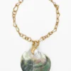 Gold-Plated Mother-Of-Pearl Shell Pendant Zalio