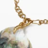 Gold-Plated Mother-Of-Pearl Shell Pendant Zalio