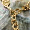 Gold-Plated Mother-Of-Pearl Shell Pendant Zalio