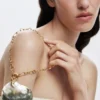 Gold-Plated Mother-Of-Pearl Shell Pendant Zalio