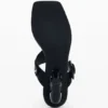 Heeled Sandal Leather Effect