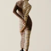 High Neck Knit Dress