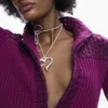 Highneck Knit Jacket