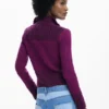 Highneck Knit Jacket