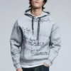 Hooded Lettering Sweatshirt
