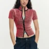 Iridescent T-Shirt Zipper