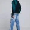 Jacquard Splatter Sweater