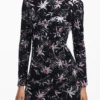 Kimono Neck Leaf Dress