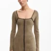 Knit Dress Zipper
