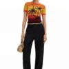 Knit Palm Tree T-Shirt