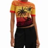 Knit Palm Tree T-Shirt