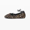 Leather Print Ballerina