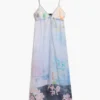 Long Denim Strappy Dress