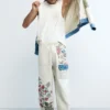 Long Floral Trousers