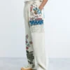 Long Floral Trousers