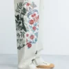 Long Floral Trousers