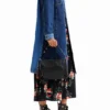 Long Padded Denim Jacket